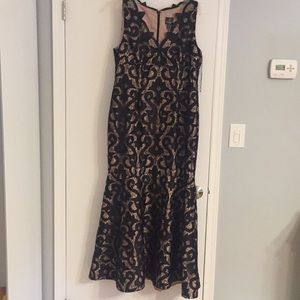 Black lace gown worn once